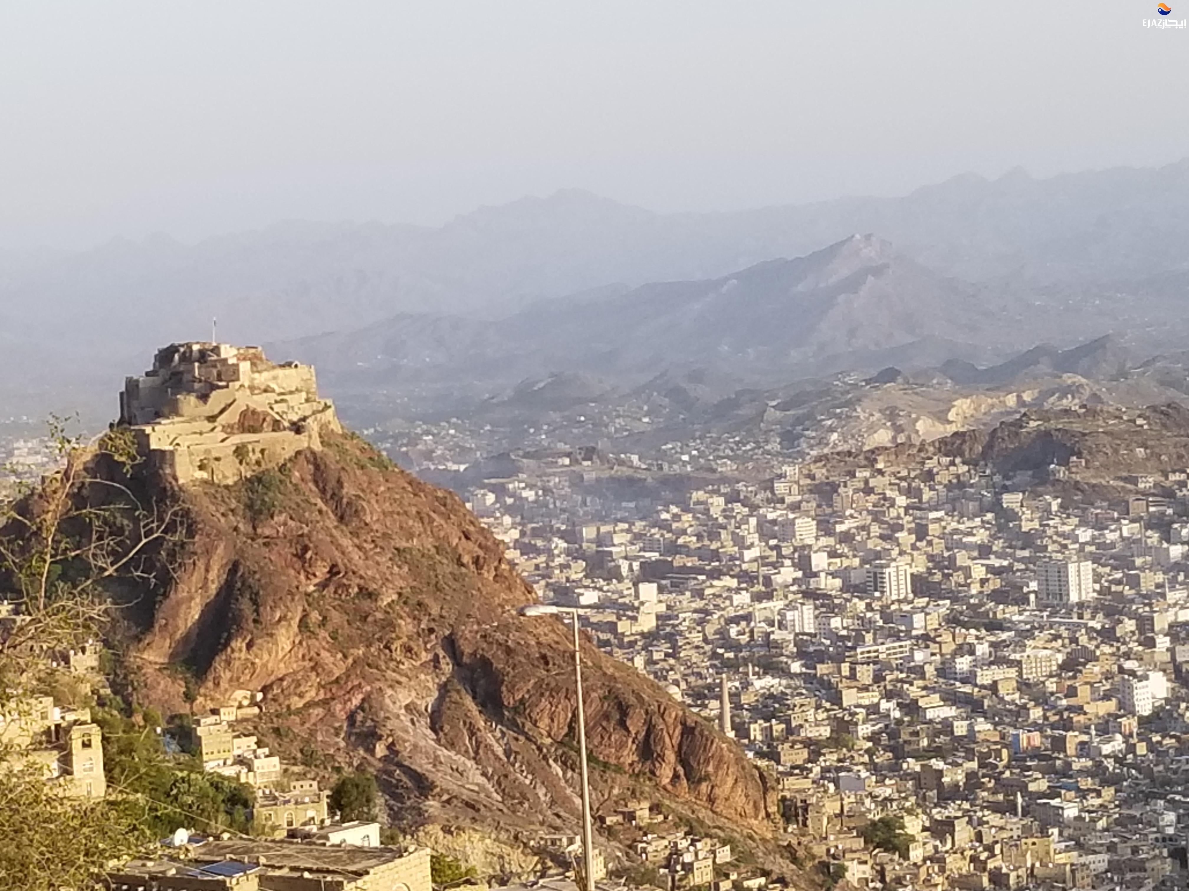 منظر لمدينة تعز - تصوير عمران فرحان