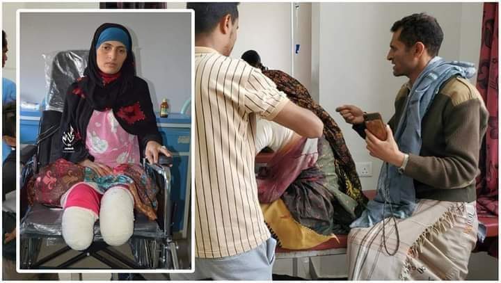قنص امرأة مسنة من قبل الحوثيين بتعز