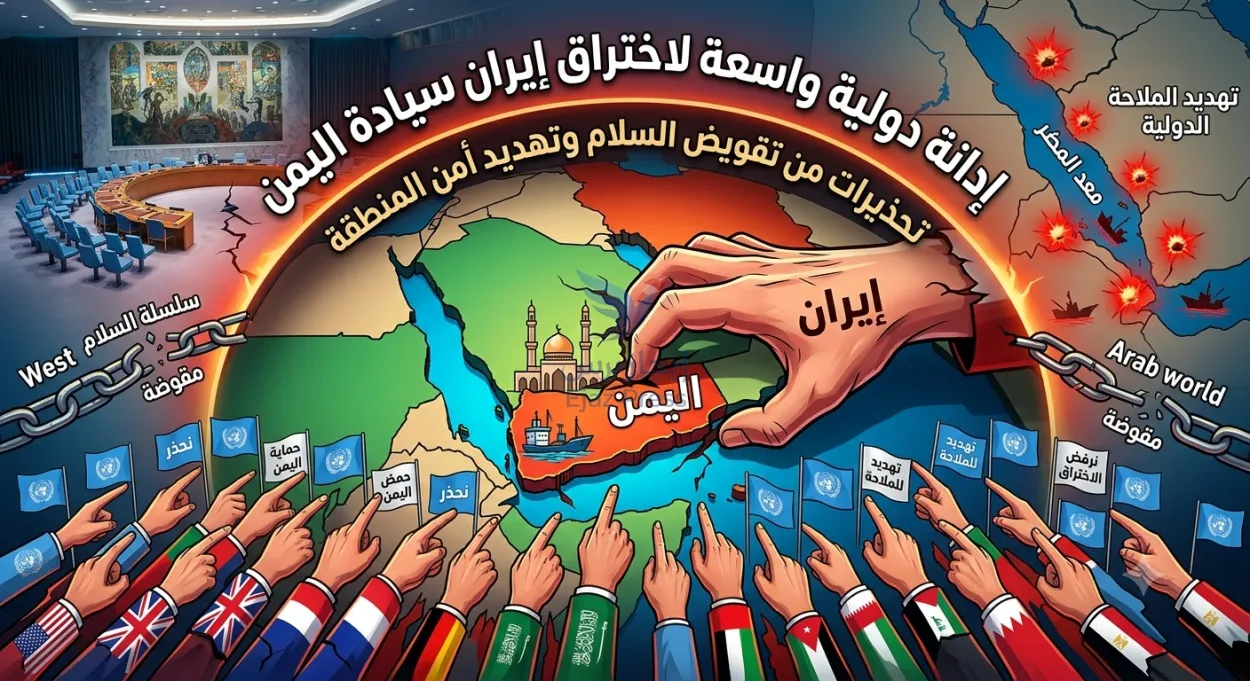  إدانة دولية واسعة لاختراق إيران سيادة اليمن.. تحذيرات من تقويض السلام وتهديد أمن المنطقة