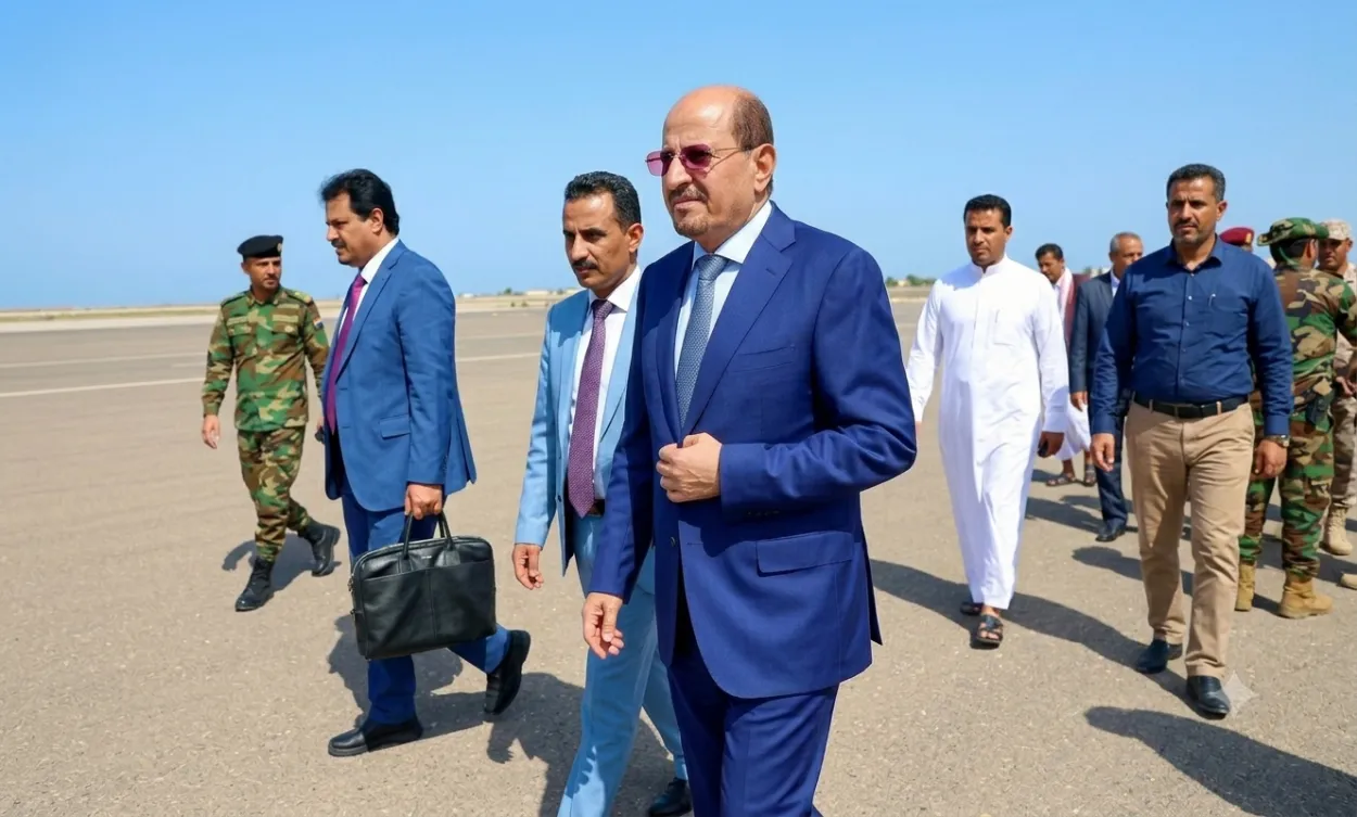 رئيس الوزراء الدكتور شائع الزنداني يعود إلى عدن بعد مشاركته في اجتماعات الجامعة العربية بعمّان